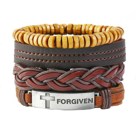 Forgiven Leather wrist wrap